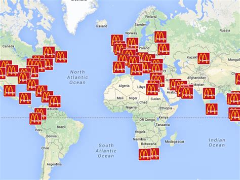 McDonald's Map .